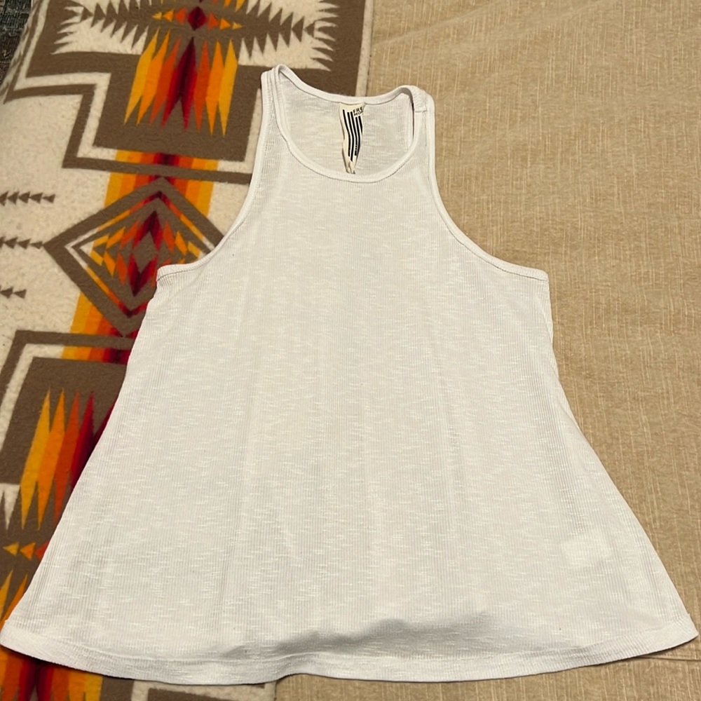Free People white flowy tank top